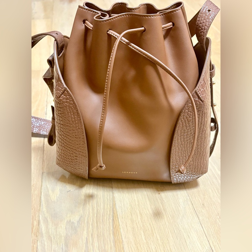 Senreve Tan Bucket Bag